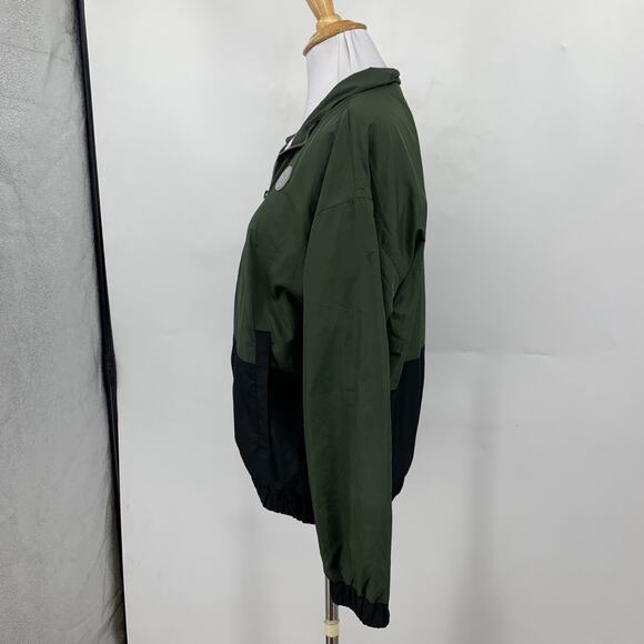Zyia Active Jacket Womens XS Extra Small Avocado Black Rain Windbreaker 1/4 Zip - Picture 4 of 12